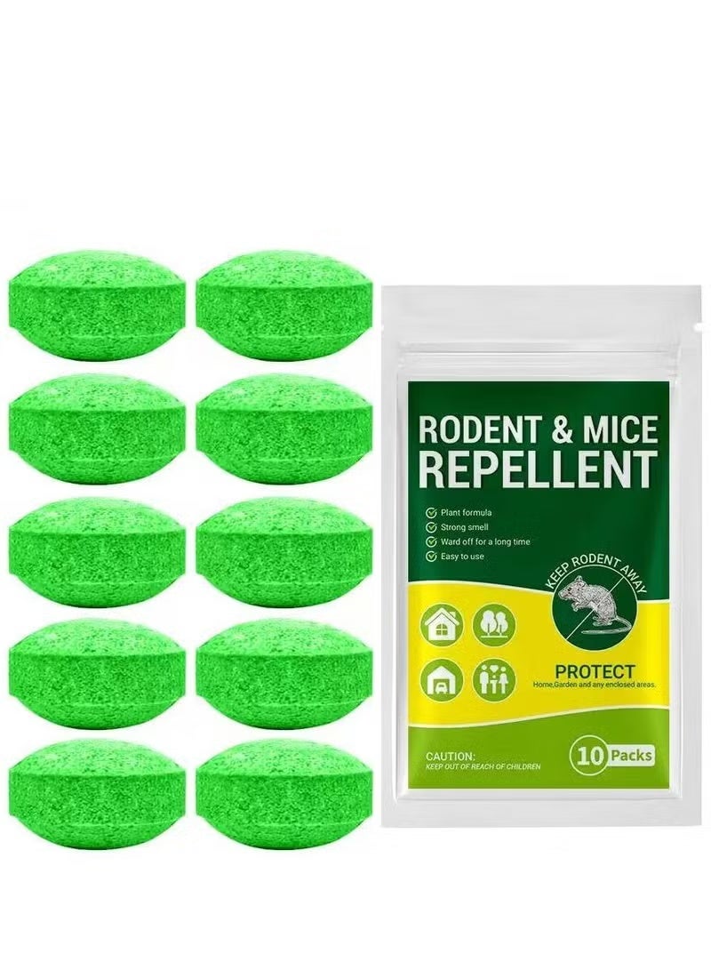 10 Packs Of Rat And Mouse Deworming Balls, Suitable For Home And Garden Protection, Natural Ingredients For Rat Deworming Balls, And Pest-repellent. - Image 1