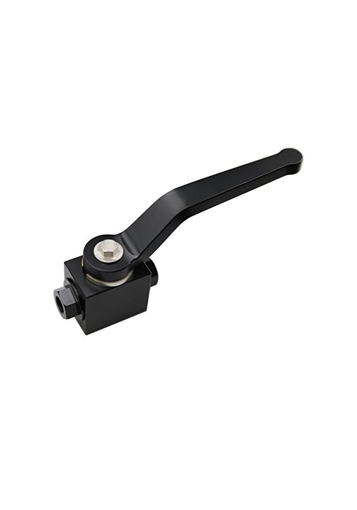 KRD PERFORMANCE 18 Brake Line Lock Shut Off Valve 18 NPT Fuel Flow Control Cut Off Valve Black Billet Aluminium - Image 3