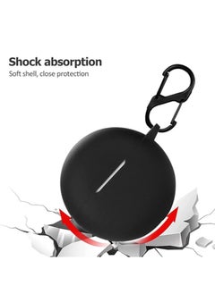 Generic Protective Shockproof Silicone Cover Case with Buckle Compatible with Oppo Enco Buds 2 / Enco Air 2i case Cover 2022 (Black)  - Image 1