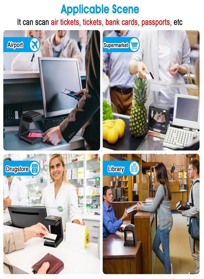 سيمكود ماسح ضوئي لاسلكي ثنائي الأبعاد لرموز QR من Symcode، متعدد الاتجاهات، مزود بشاشة عرض وبطاريات ذات سعة كبيرة، متوافق مع تقنية Bluetooth و2.4 جيجاهرتز اللاسلكية، مناسب للمطارات والمتاجر الكبرى. - Image 2