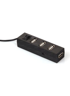 Dark 4 Port USB2.0 Hub with On/Off Button  - Image 2
