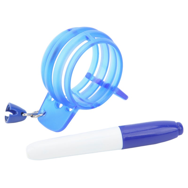 Caiton Circle Golf Ball Liner 360 Degree Golf Ball Line Marker Drawer Drawing Marking Alignment Putting Tool with Pen Blue - Image 3