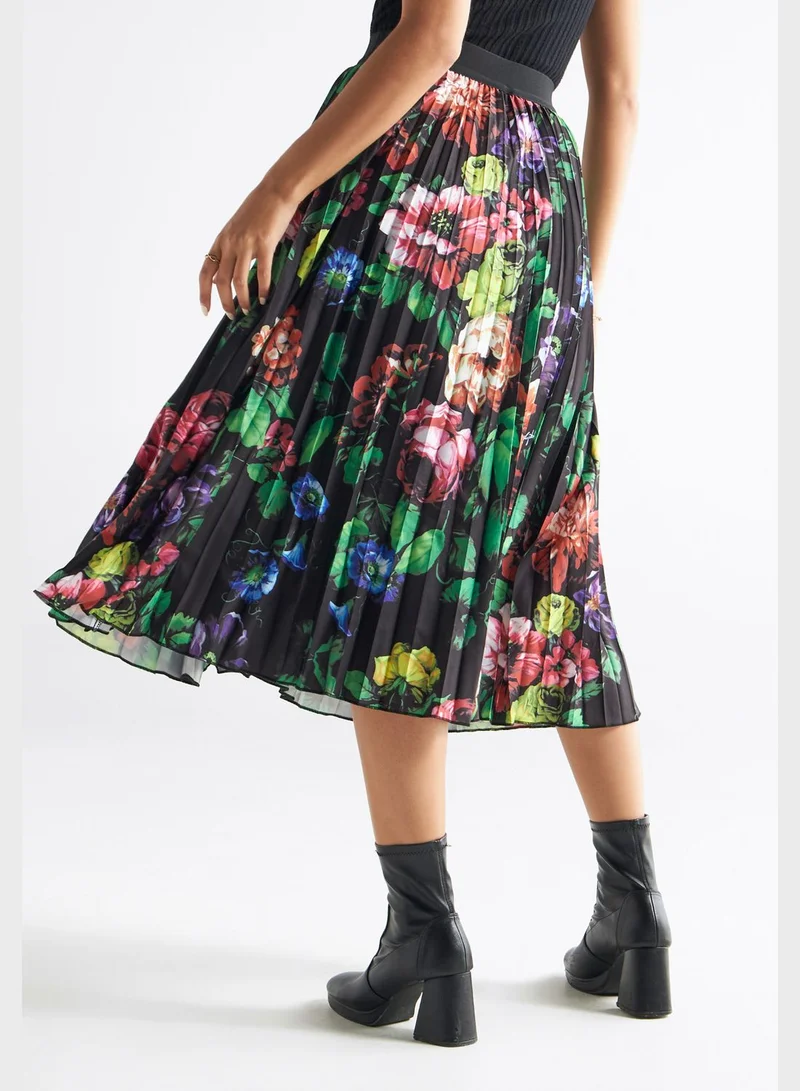 FAV Floral Print High Waist Skirt
