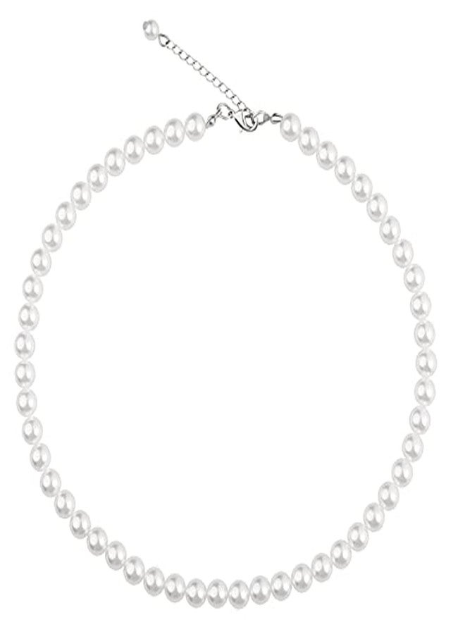 RECTYO GALLERY1Psc Premium Imitation Pearl Necklace Wedding Pearl Necklace for Women - Image 1
