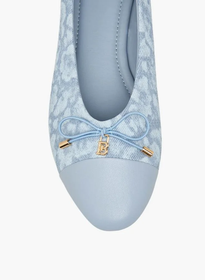 Flora Bella By Shoexpress BLUE Flora Bella Women Printed Ballerina Shoes for Women | Best Price UAE