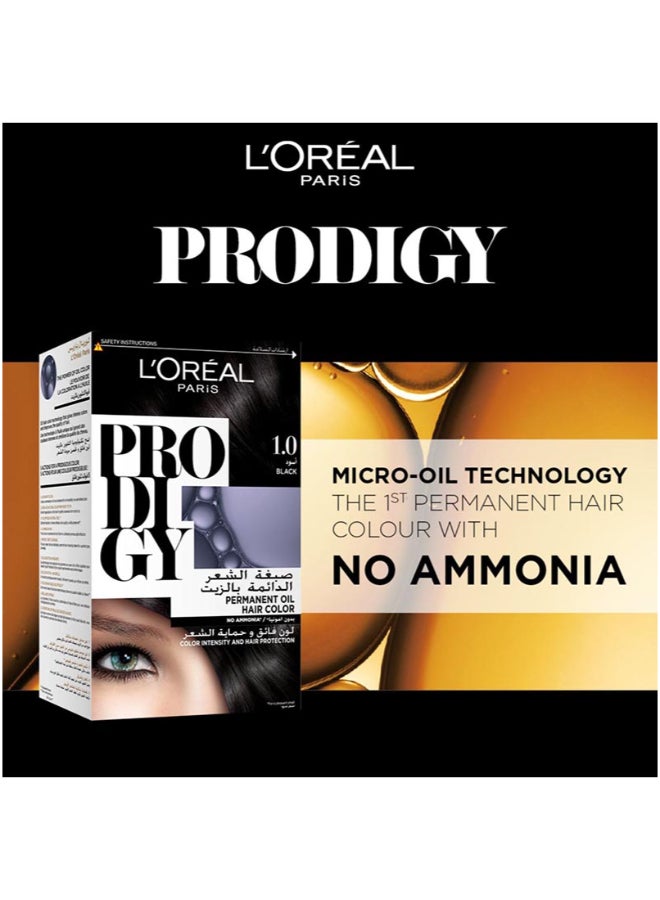 L'OREAL PARIS Prodigy Permanent No Ammonia Hair Color, Packaging May Vary 1.0 Black - Image 2