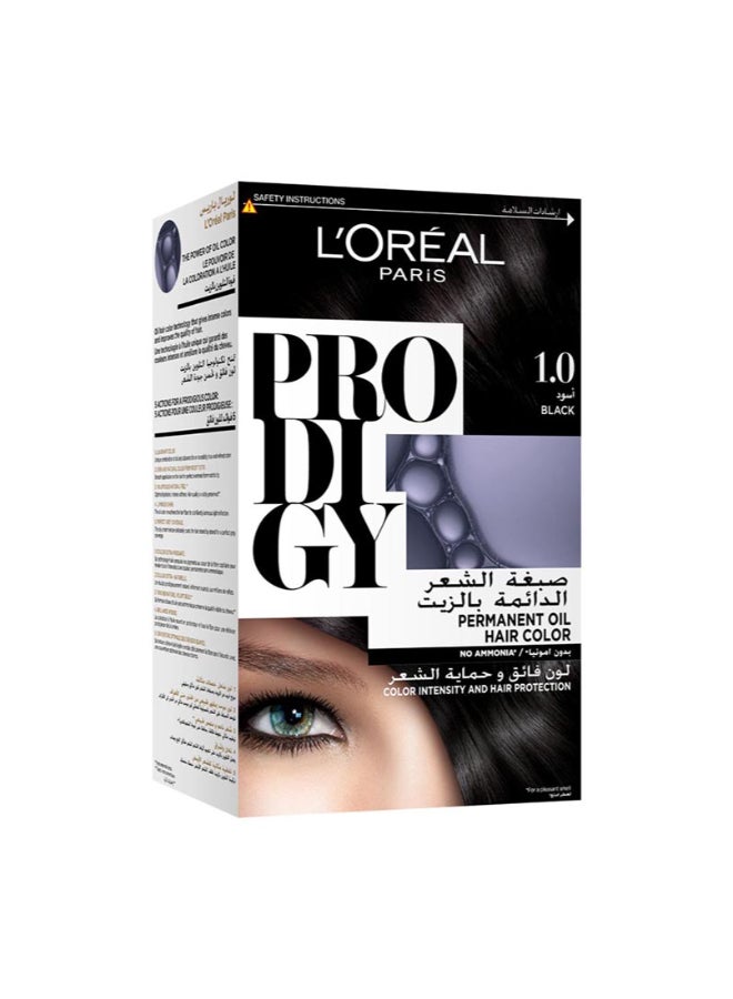 L'OREAL PARIS Prodigy Permanent No Ammonia Hair Color, Packaging May Vary 1.0 Black - Image 1
