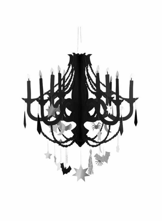 Meri Meri Black Paper Chandelier