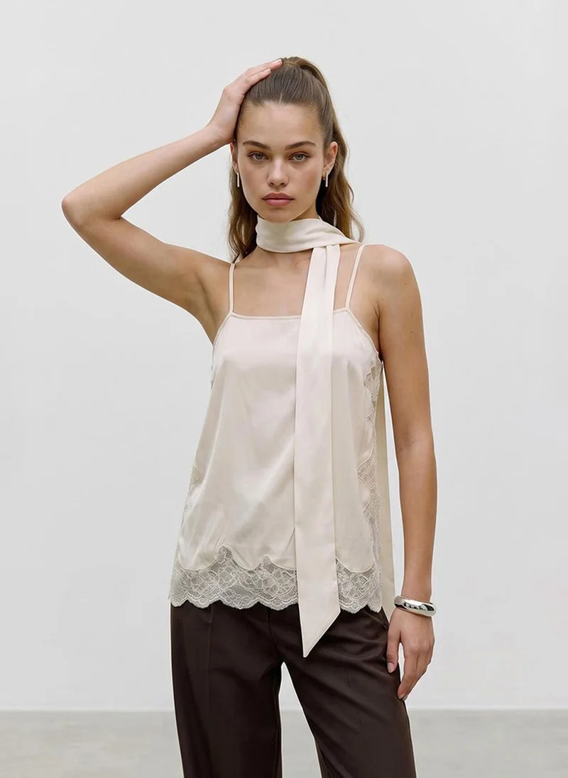 Vero Moda Women's VMQUINN Singlet Lace Top
