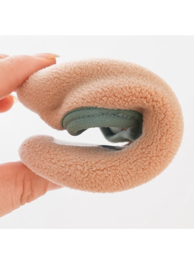 سانموجيد 3 أزواج من الجوارب الحرارية للأرضيات للأطفال مع مقابض، جوارب زحف داخلية ناعمة بنعل ناعم على شكل حيوان كرتوني لطيف لفصل الشتاء والخريف - Image 5