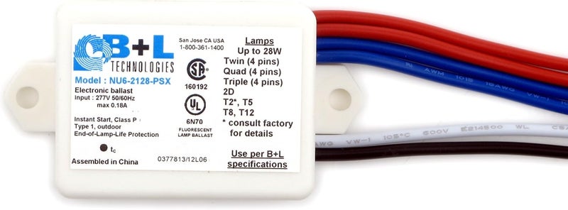 BL B&L Technologies 50638 NU6-2128-PSX 277V Compact Fluorescent Ballast - Image 2