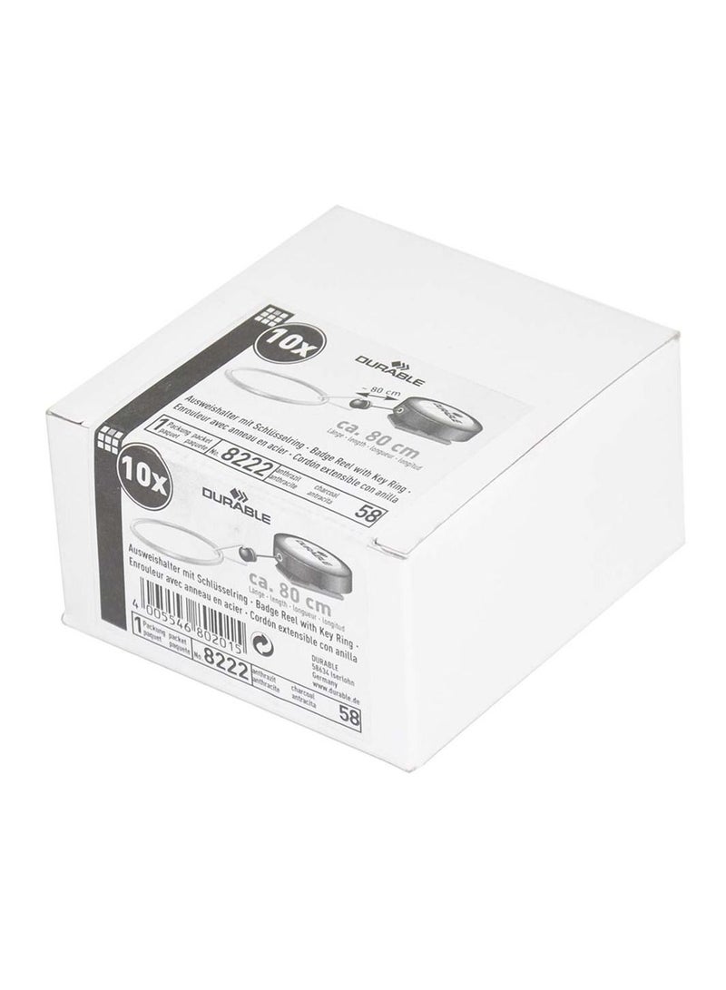 Durable دورة شارة DUNA8222 المتينة مع حلقة مفاتيح 10 قطع - Image 4