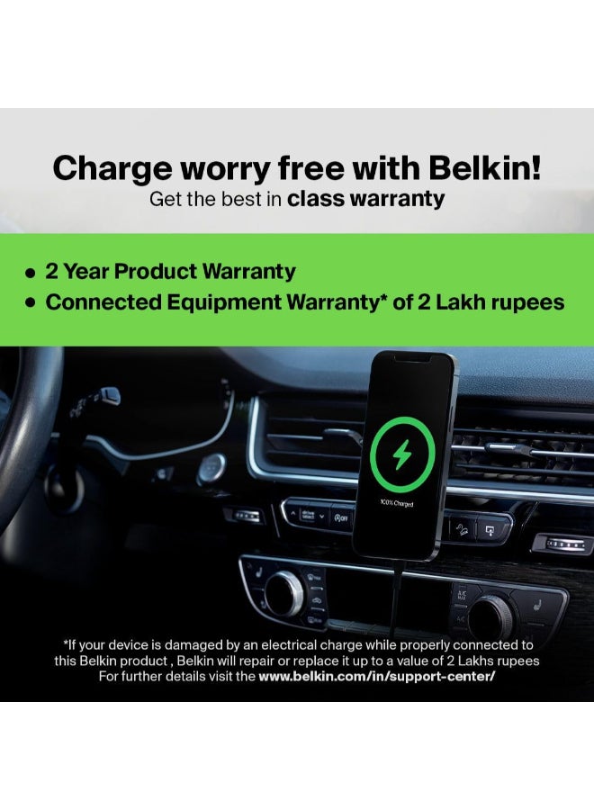 belkin Renewed - Dual USB-C Car Charger for Cellular Phones and Tablets - 42W (12W + 30W) PD Black - Image 2