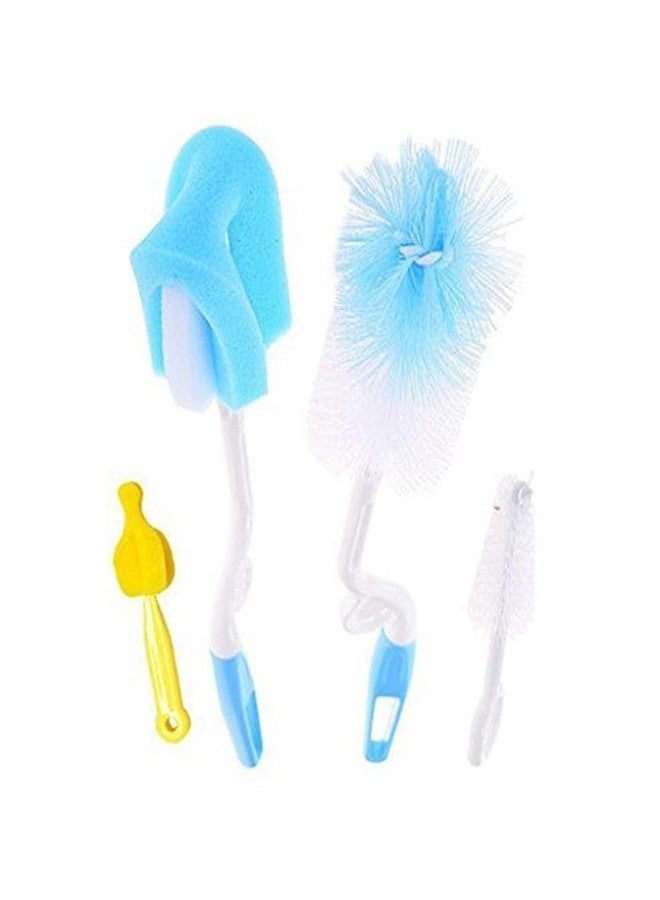SHOPOWARE Premium 4pc Baby Bottle Cleaning Brush (Multicolor) - Image 1