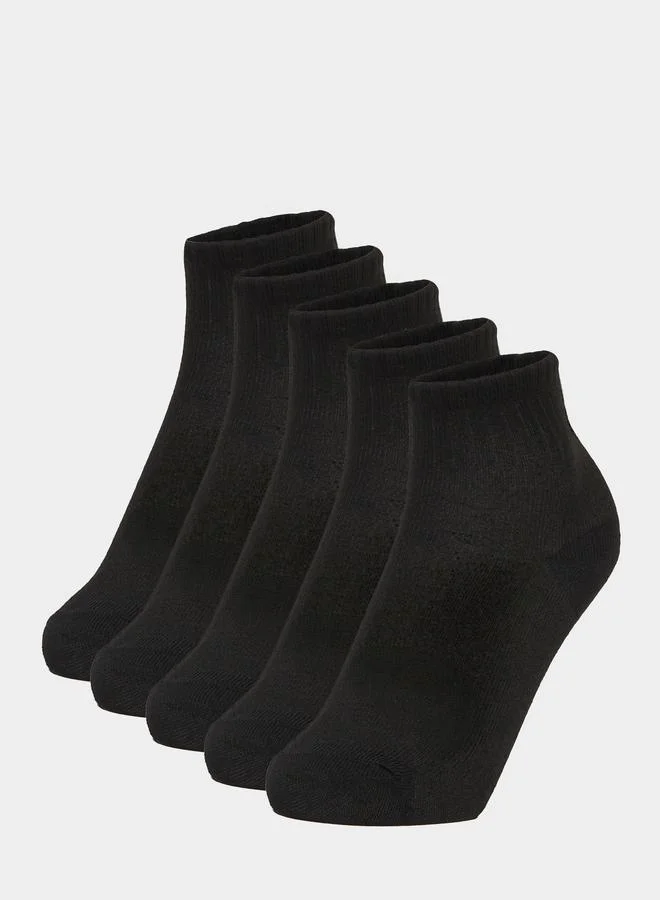 ستايلي Styli Set of 5 - Solid Crew Socks