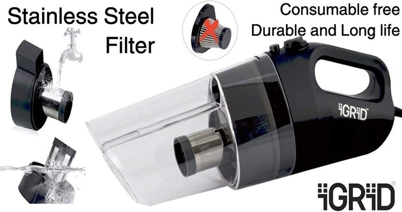 iGRiD Car Vacuum Cleaner, 150W & 4000PA Suction Power, Hepa Filter, Light Weight, Long Cord & Compact - Image 5