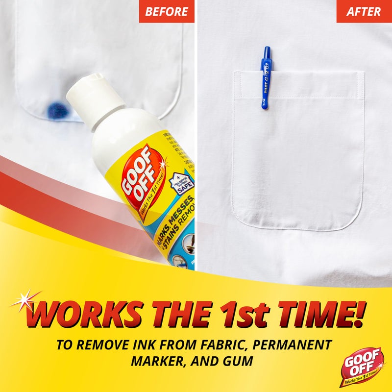 Goof Off Marks, Messes & Stains Remover, 8 fl. oz. Spray, Household Surface Safe, Removes Spots and Stains from Plastics, Fabric, and Clothing, Ideal for Households with Kids - Image 3