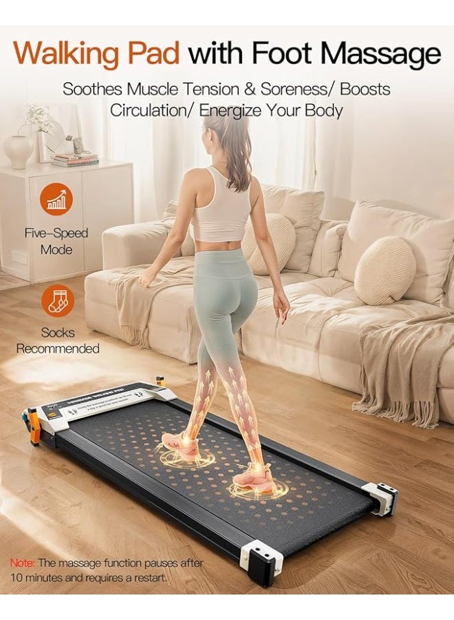ICON FUNRAY Versatile Walking Pad Treadmill with Incline - Dual-Sided Under Desk Treadmill with Foot Massage,2 in 1 Walking Machine for Home/Office with 330LBS Weight Capacity - Image 4
