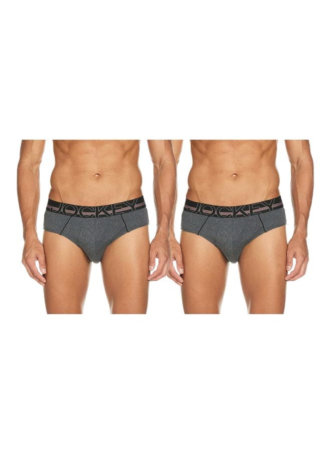 JOCKEY - Jockey Men Cotton Brief Pack of 2 8901326065815 US14 L Assorted - Image 1