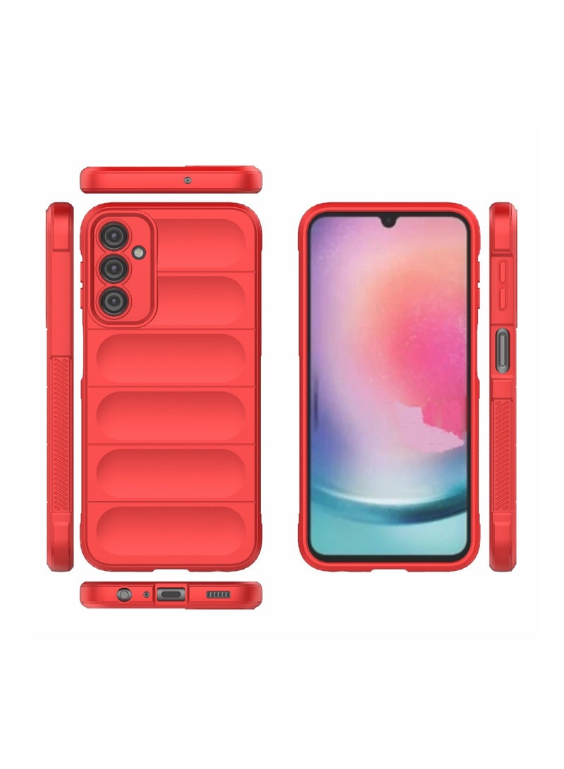 Magic Shield Case Cover for Samsung Galaxy A24 Flexible Armor Cover (Blue) - Image 4