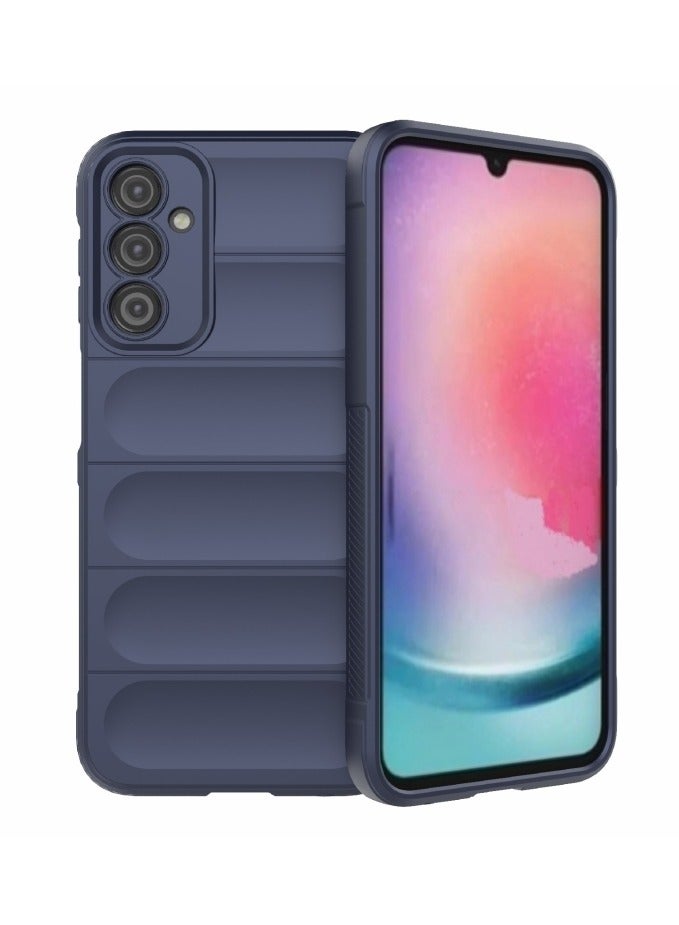 Magic Shield Case Cover for Samsung Galaxy A24 Flexible Armor Cover (Blue) - Image 1