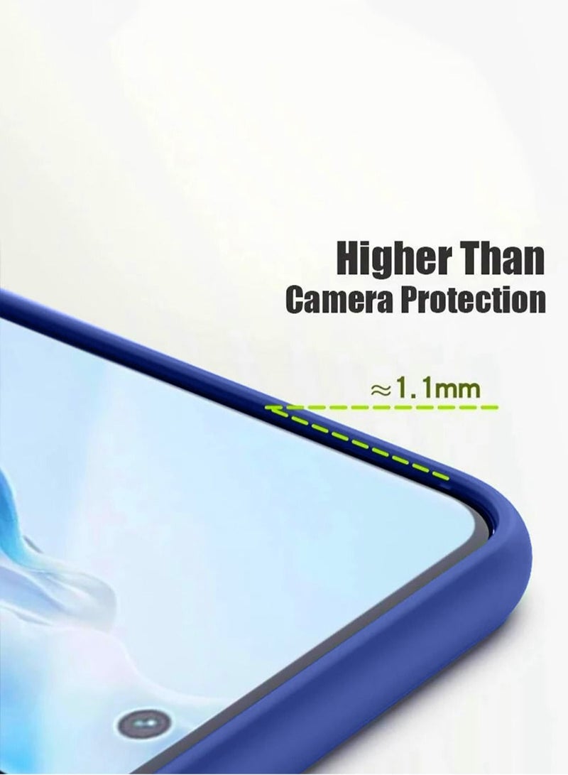 Wtech Silicone Matte Translucent Back Case Cover For Samsung Galaxy S21 FE 5G Blue - Image 5
