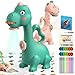KETIEE Dinosaur Drawing Projector Toys for Ages 57 KETIEE Tracing and Drawing Projector for Kids with Two Projector Heads Smart Art Sketcher Projector with 96 Stencils Toddler Toys for Boys Green - Image 3