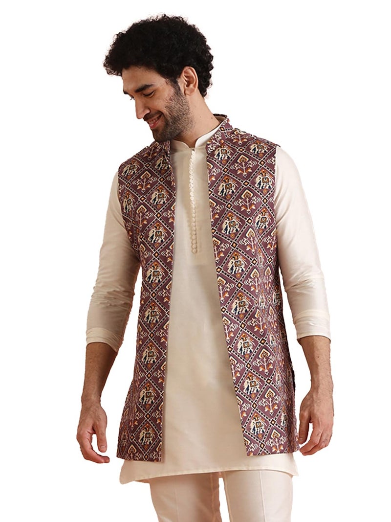 KISAH Kurta Pajama Set for Men with Modi Jacket – Ethnic Kurta for Man | Wedding Dress Set & Traditional Outfit - Image 2