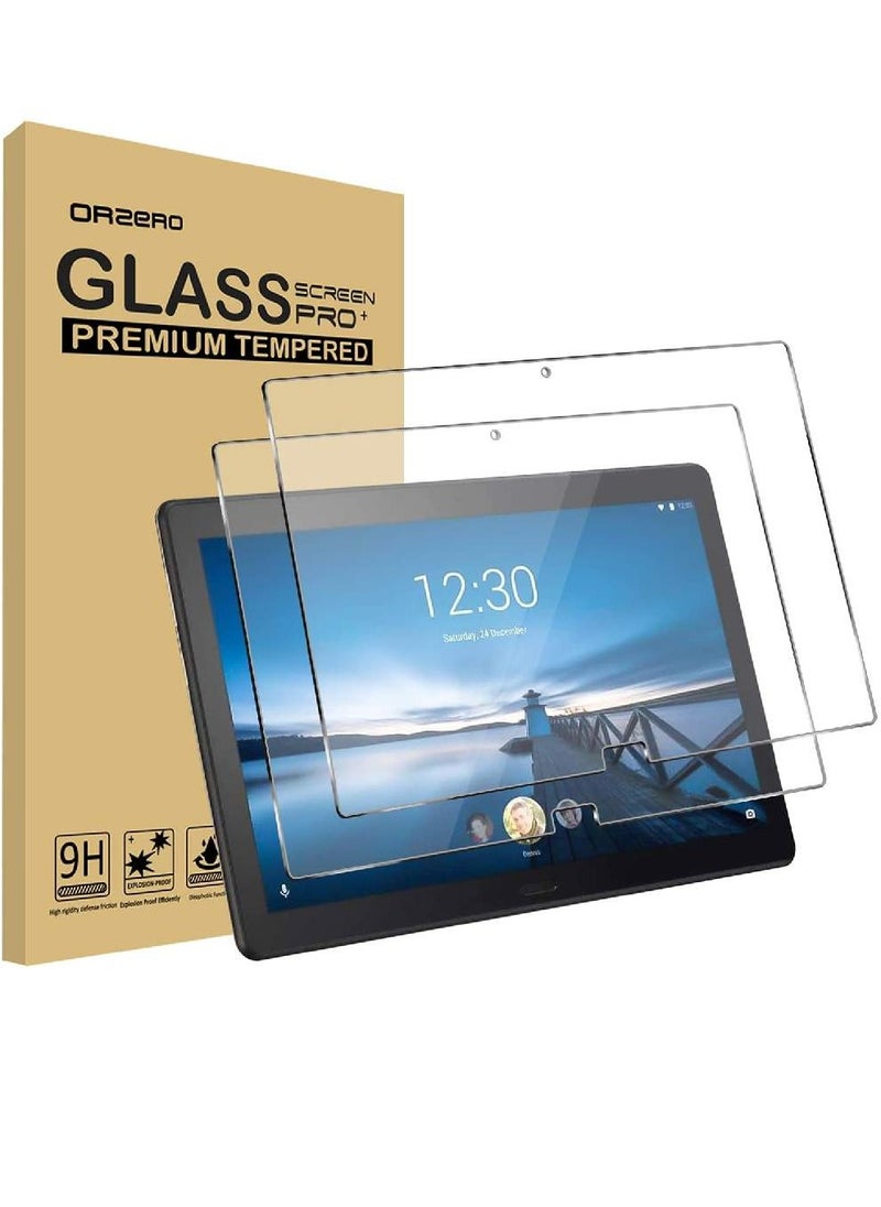 Orzero (2 Pack) 9H Hardness HD Clear Cover Anti-Scratch Bubble-Free High-Definition Easy-Installation Tempered Glass Screen Protector Compatible For Lenovo Smart Tab P10  - Image 1