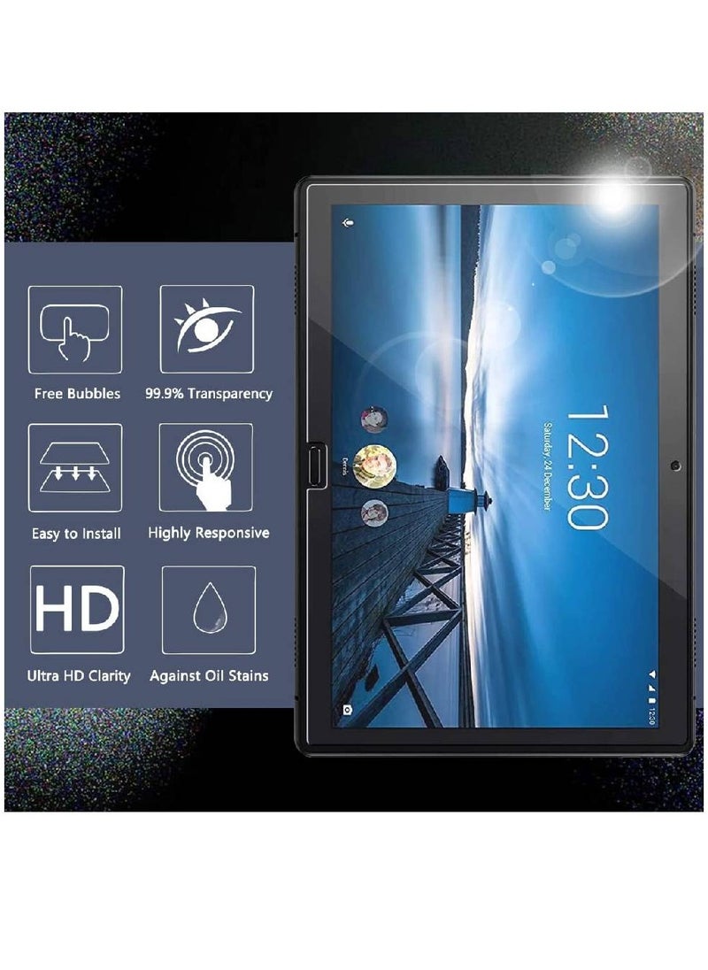 Orzero (2 Pack) 9H Hardness HD Clear Cover Anti-Scratch Bubble-Free High-Definition Easy-Installation Tempered Glass Screen Protector Compatible For Lenovo Smart Tab P10  - Image 2