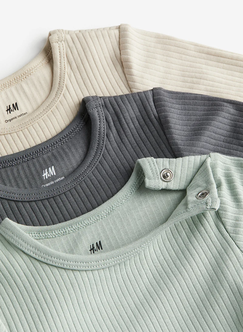 اتش اند ام Kids 3-Pack Ribbed Bodysuits