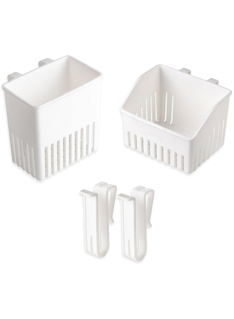 ممون مجموعة من 3 سلال تجفيف، مصفاة، مصفاة أدوات، رف تخزين السكاكين والشوك، رف تجفيف الأكواب، رف تجفيف الأكواب في المطبخ - Image 1