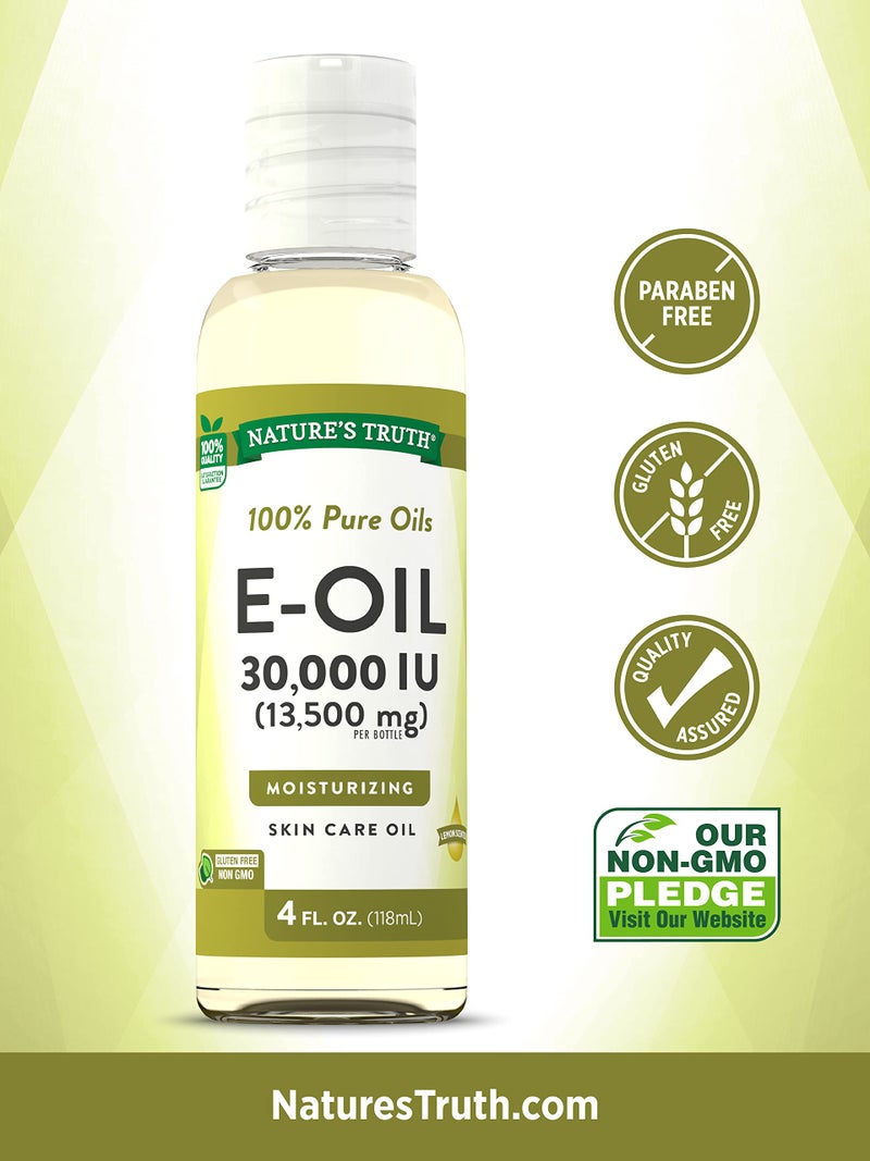 Nature's Truth Vitamin E Oil for Skin 30,000 IU | 100% Pure | 4 oz | Lemon Scented | GC/MS Tested | By Nature's Truth - Image 3