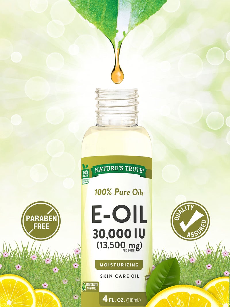 Nature's Truth Vitamin E Oil for Skin 30,000 IU | 100% Pure | 4 oz | Lemon Scented | GC/MS Tested | By Nature's Truth - Image 5