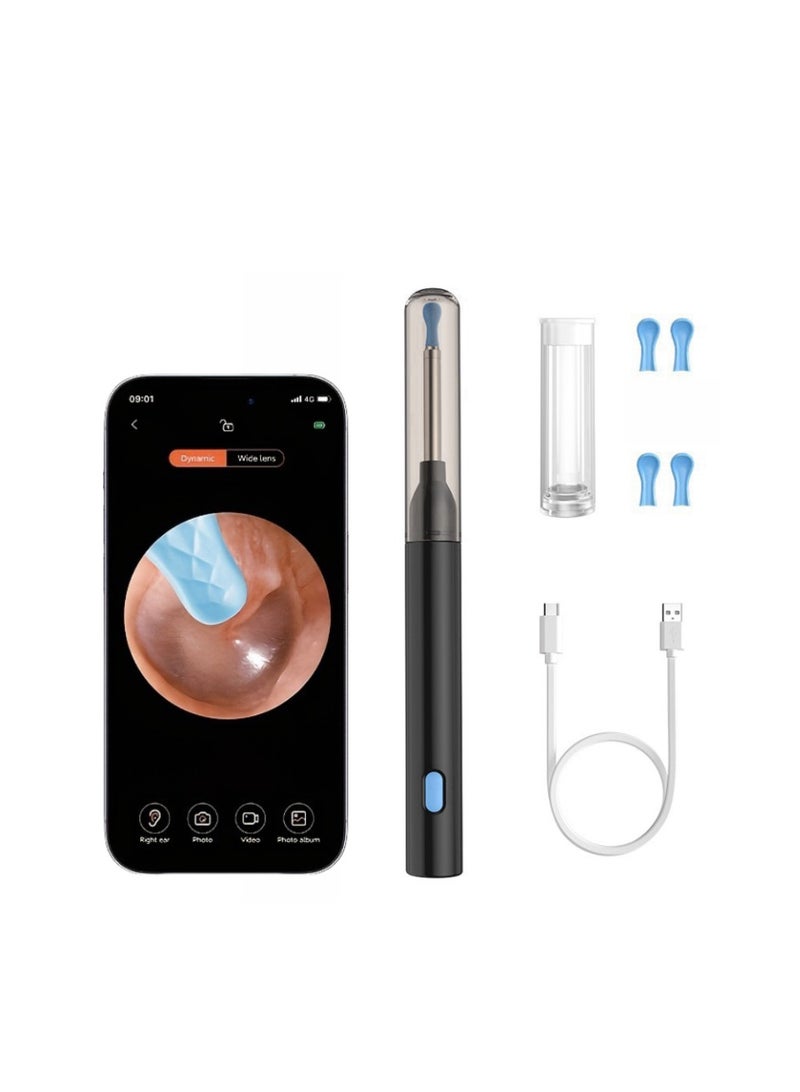 Camera-equipped, Rechargeable, Intelligent Ear Wax Remover With Ear Scoop, 4pcs Ear Spoon Head, Ear Wax Removal Kit For Adults - Image 1
