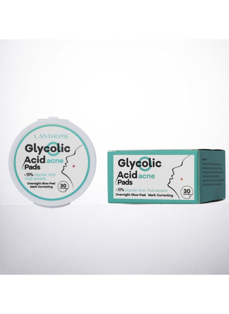 Lanthome Lianbiquan lanthome glycolic acid acne pads 30 tablets glycolic  - Image 1