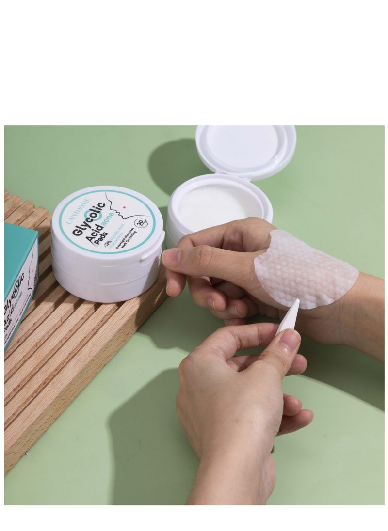 Lanthome Lianbiquan lanthome glycolic acid acne pads 30 tablets glycolic  - Image 4
