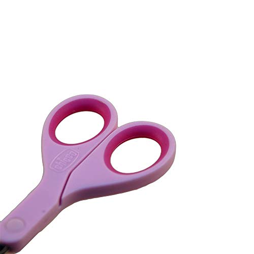 Chicco Baby Nail Scissor with Rounded Blade Ends for Safety, Easy Grip Handle, Grooming Accessory for Newborn Babies 0m+ (Pink) - Image 2