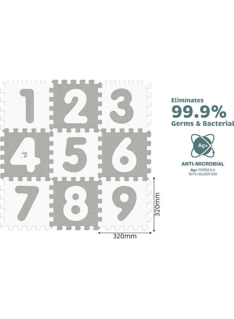Sunta Antibacterial Numbering Puzzle Mat / 9pcs - Image 1