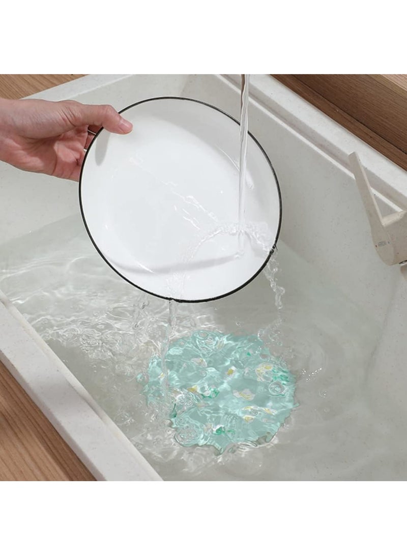 SOLARAE Floor Drain Cover, Anti-odor Floor Drain, No Filter Deodorant, Anti-clogging Backflow, for Bathroom Sink Stopper Replacement (1, Multicolor Anti Odor Mat Silicone Bathtub Stopper) - Image 3