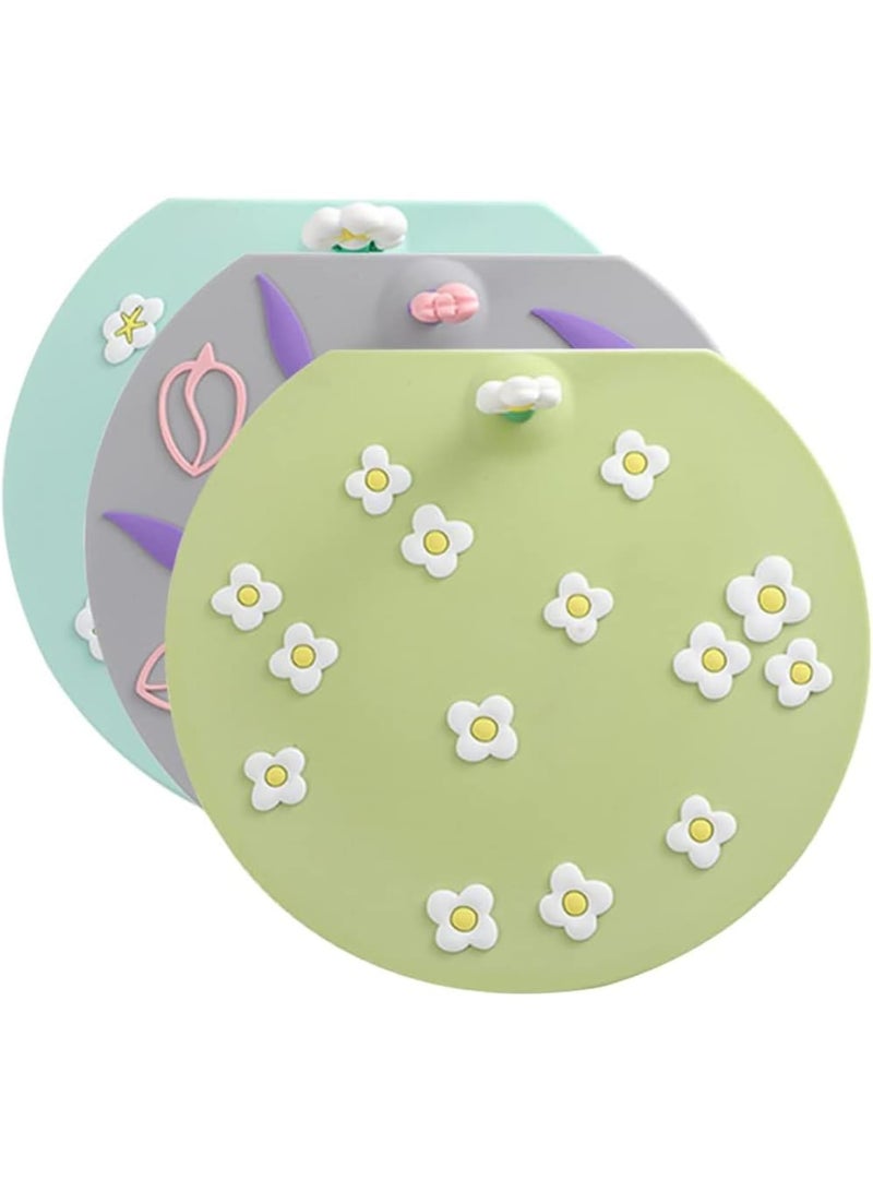 SOLARAE Floor Drain Cover, Anti-odor Floor Drain, No Filter Deodorant, Anti-clogging Backflow, for Bathroom Sink Stopper Replacement (1, Multicolor Anti Odor Mat Silicone Bathtub Stopper) - Image 1