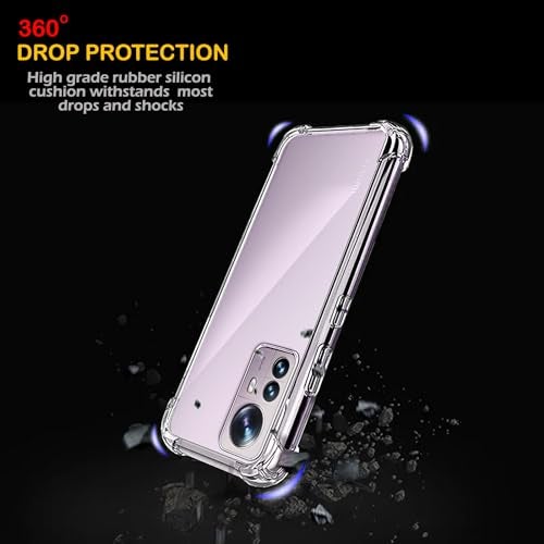 Plus Mobile Cover Soft & Flexible Shockproof Back Case with Cushioned Edges Transparent for Xiaomi 12 Pro 5G - Clear - Image 3
