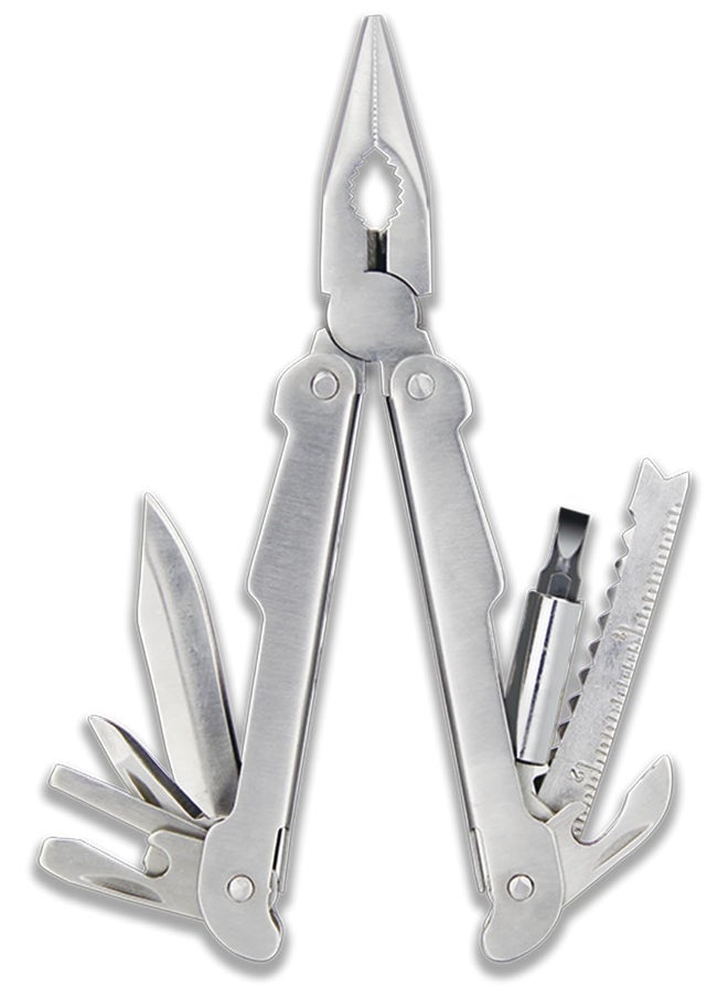 KADRIS - Multitool Stainless Steel 25-In-1 HA-1921 with Safety Locking, Belt Pouch, Professional Stainless Steel Multitool Pliers Pocket Knife,Bottle Opener, Screwdriver with Nylon Sheath Black - Image 1