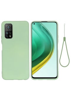 HuHa Case Cover For Xiaomi Mi 10T / 10T Pro 5G / Redmi K30T / Redmi K30S Pure Color Liquid Silicone Shockproof Full Coverage Case Green 