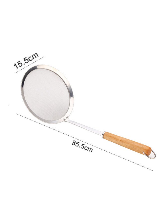 Loquat Wooden Handle Stainless Steel Spoon Multicolour 35 x 15.3 x 8.6cm  - Image 1