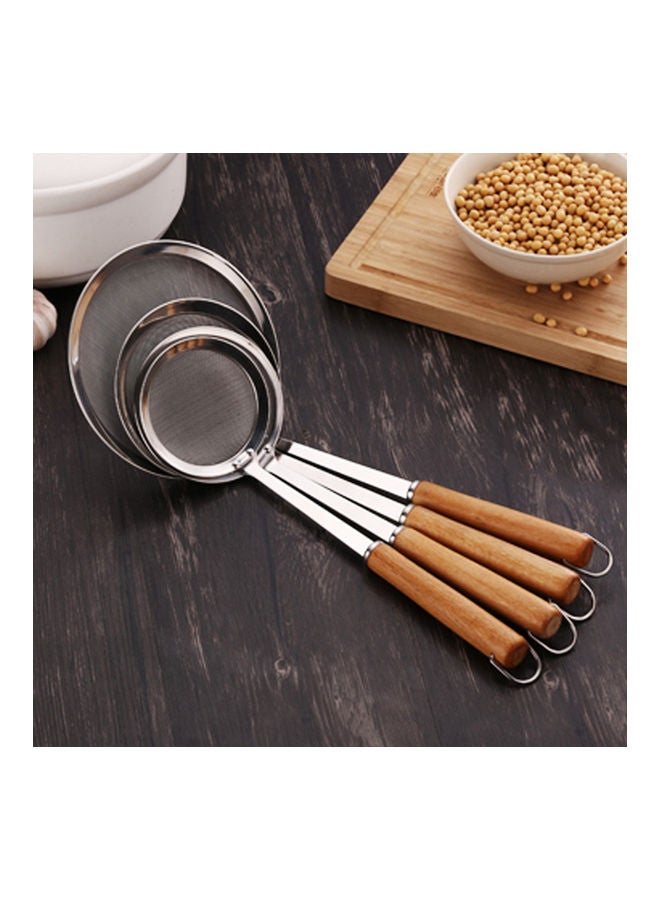 Loquat Wooden Handle Stainless Steel Spoon Multicolour 35 x 15.3 x 8.6cm  - Image 3