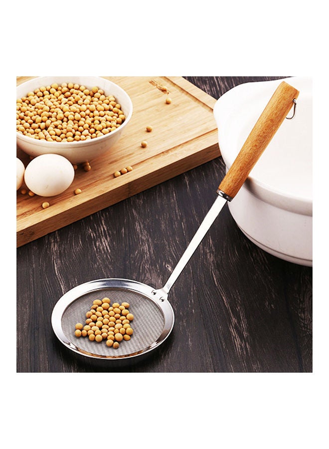 Loquat Wooden Handle Stainless Steel Spoon Multicolour 35 x 15.3 x 8.6cm  - Image 4