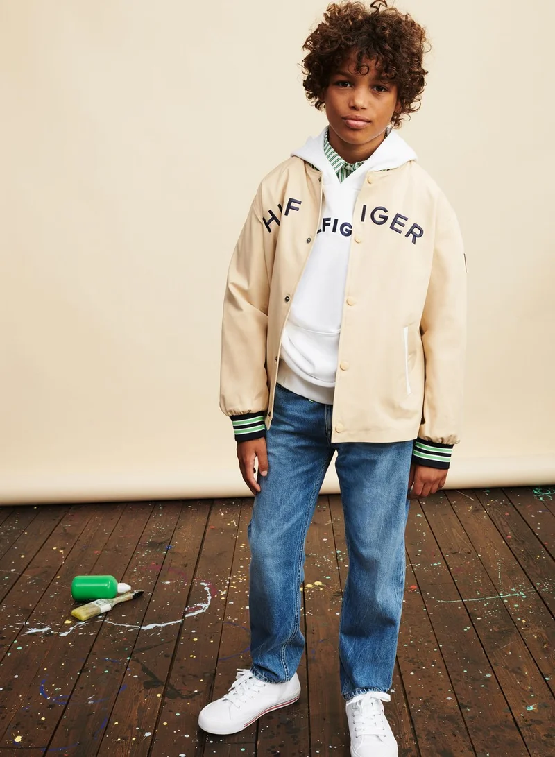 TOMMY HILFIGER Kids Light Wash Straight Fit Jeans