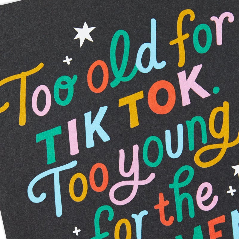 Hallmark Shoebox Funny Birthday Card (Too Old for TikTok) - Image 4