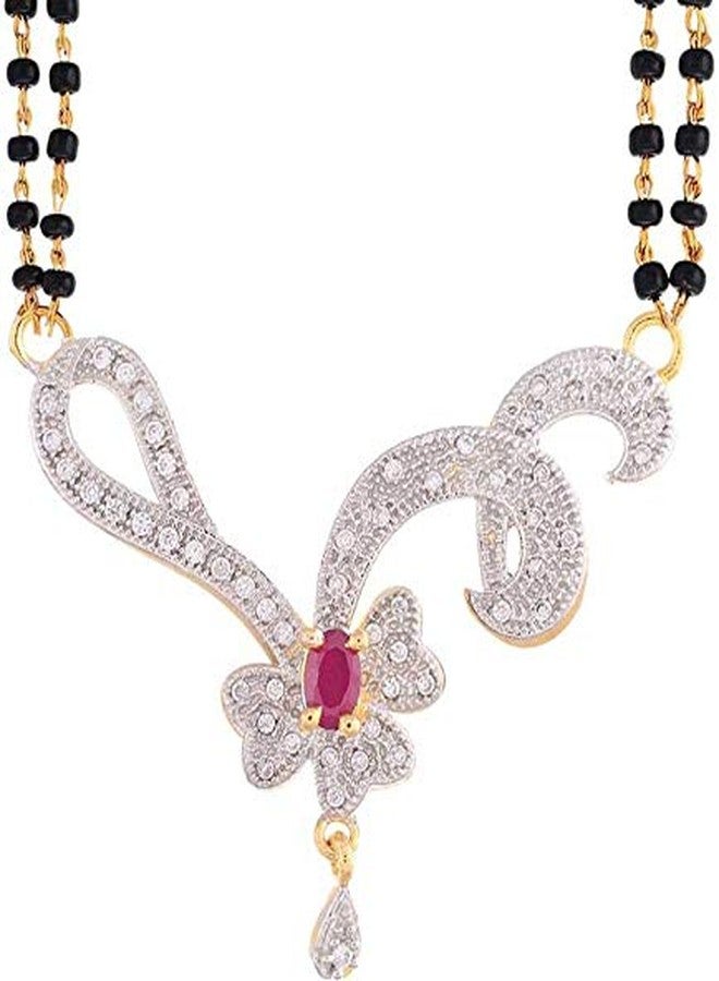 JSD American Diamond Studded Mangalsutra for Women and Girls - Image 1